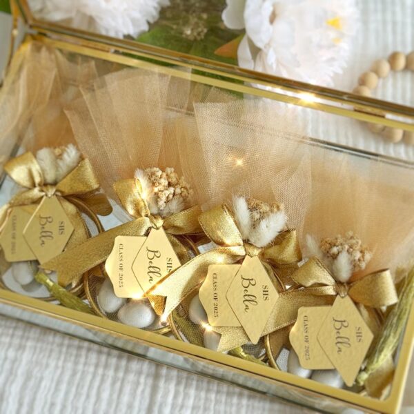Personalized Graduation Candy Ring, Class of 2025 Gift, Custom Graduation Party Favor, Almond Candy Thank You Gift, Unique 2025 Graduation