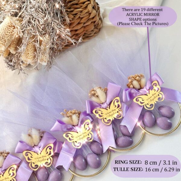 Custom Butterfly Baby Shower Favors, Welcome Baby Candy Gifts, Personalized Party Keepsakes, Butterfly Birthday Favors, Thank You Gifts - Image 2