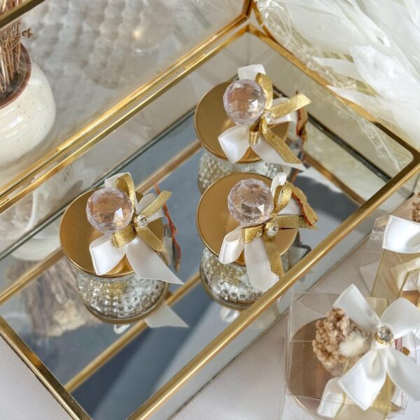 Luxury Silver Crystal Glass Wedding Favor Boxes, Personalized Candy Jar Favors, Wedding Candy Jar Favors, Customized Wedding Sweet Jars - Image 4