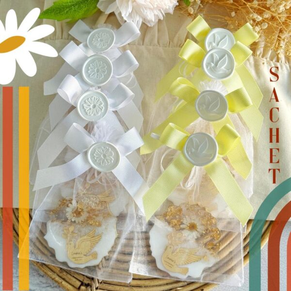 Personalized Daisy Magnet Baptism Favor, Baptism Gift for Girl and Boy, Unique Holy Communion Keepsake, Christening Thank You Gift for Guest - Image 5