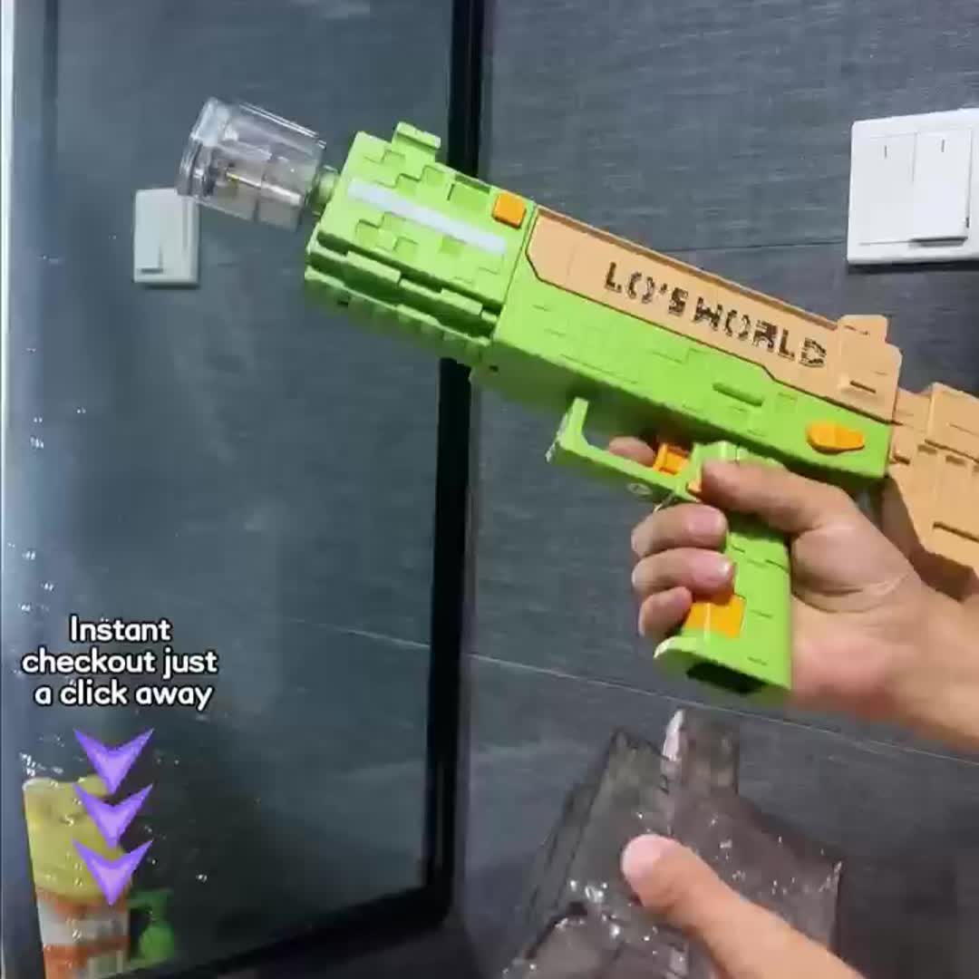 rechargeable water gun,Electric water guns for adults and children, automatic water spray guns, the strongest automatic water guns, outdoor water toy games for swimming pools. New water gun with LED light - Image 9