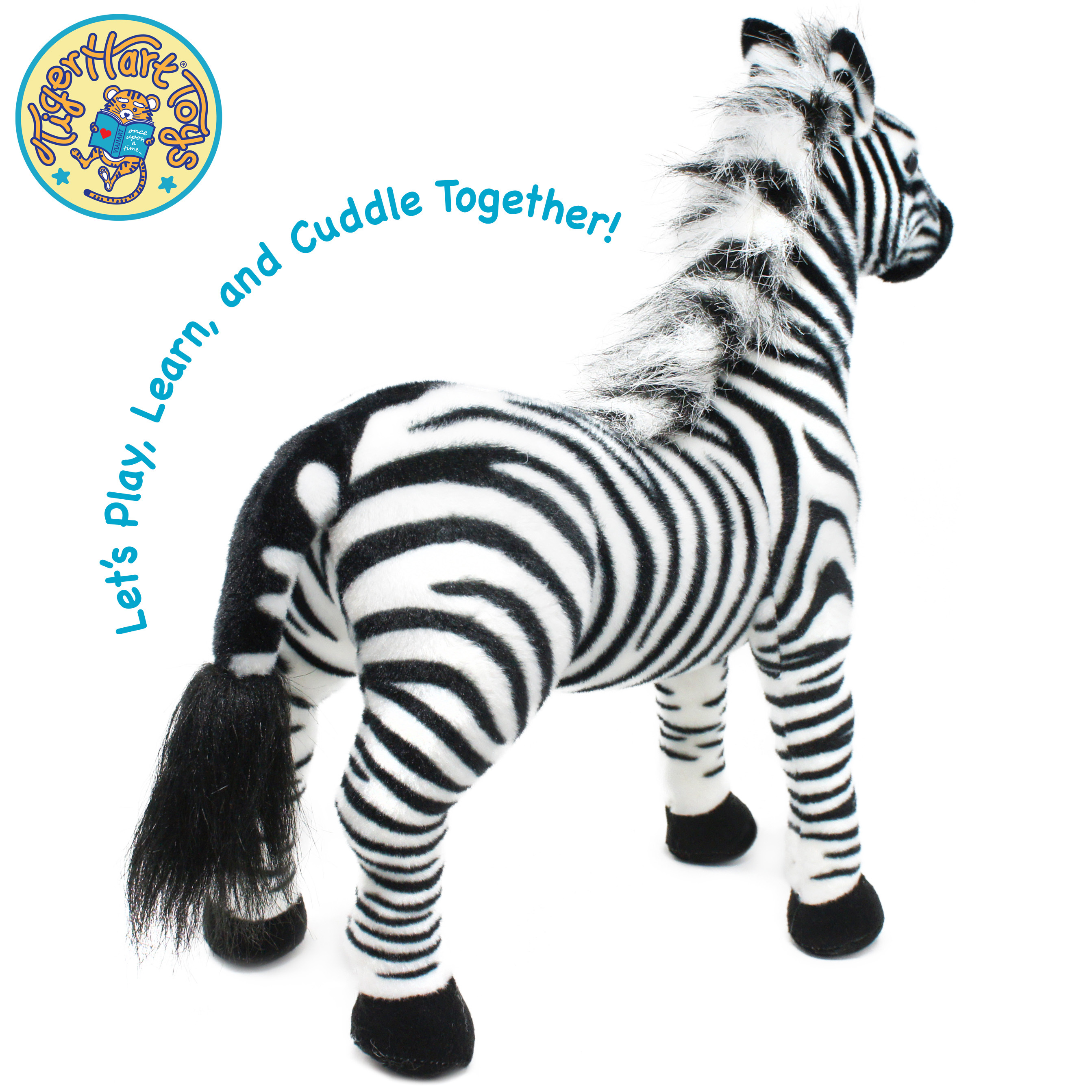 Zebenjo The Zebra - 16 Inch Stuffed Animal Plush - Image 5