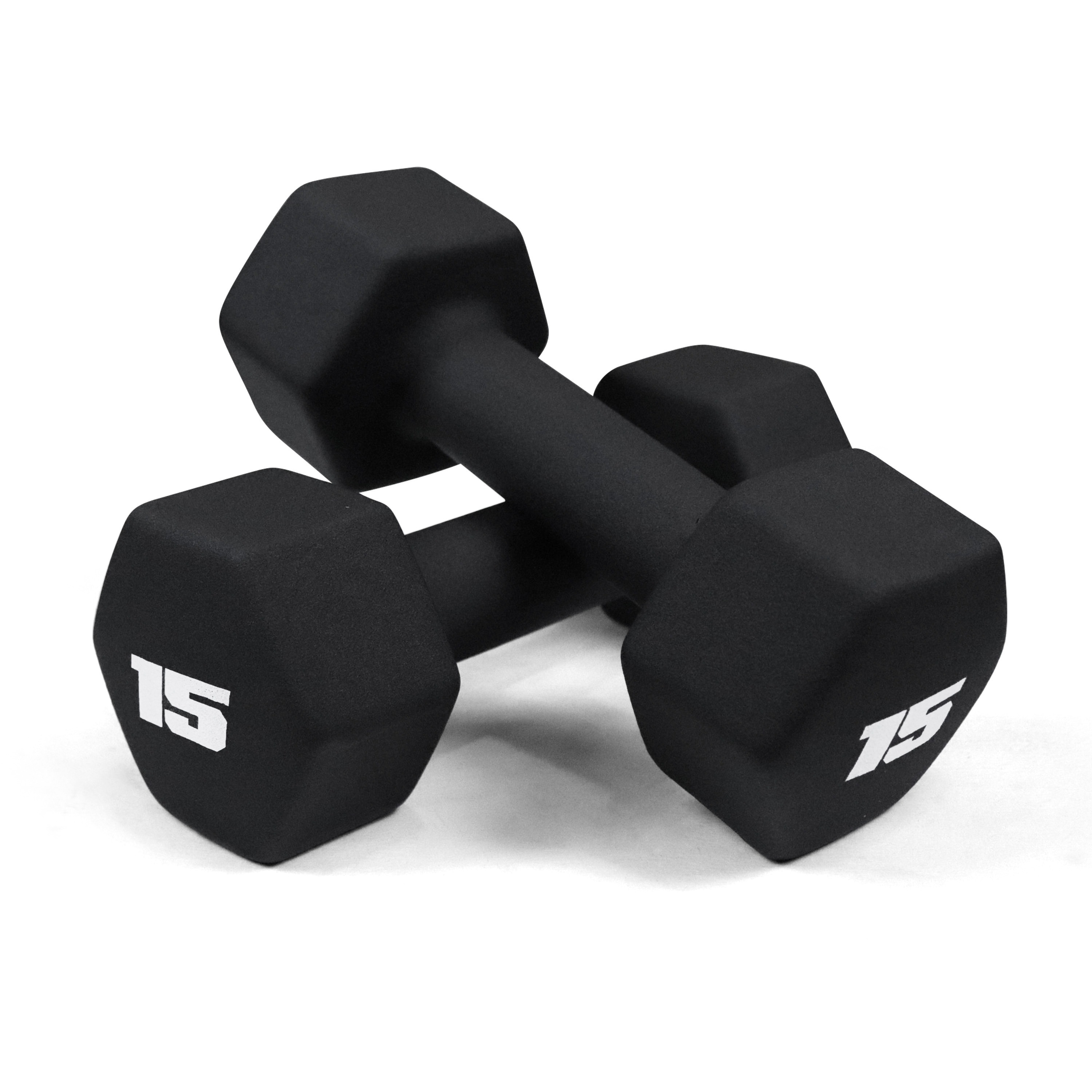 CAPHAUS Black Neoprene Dumbbells, Anti-slip Grip & Anti-roll Hexagon Shape, Muscle Building, Strength Building & Body Toning, Multiple Sizes, Sold in Pairs - Image 22