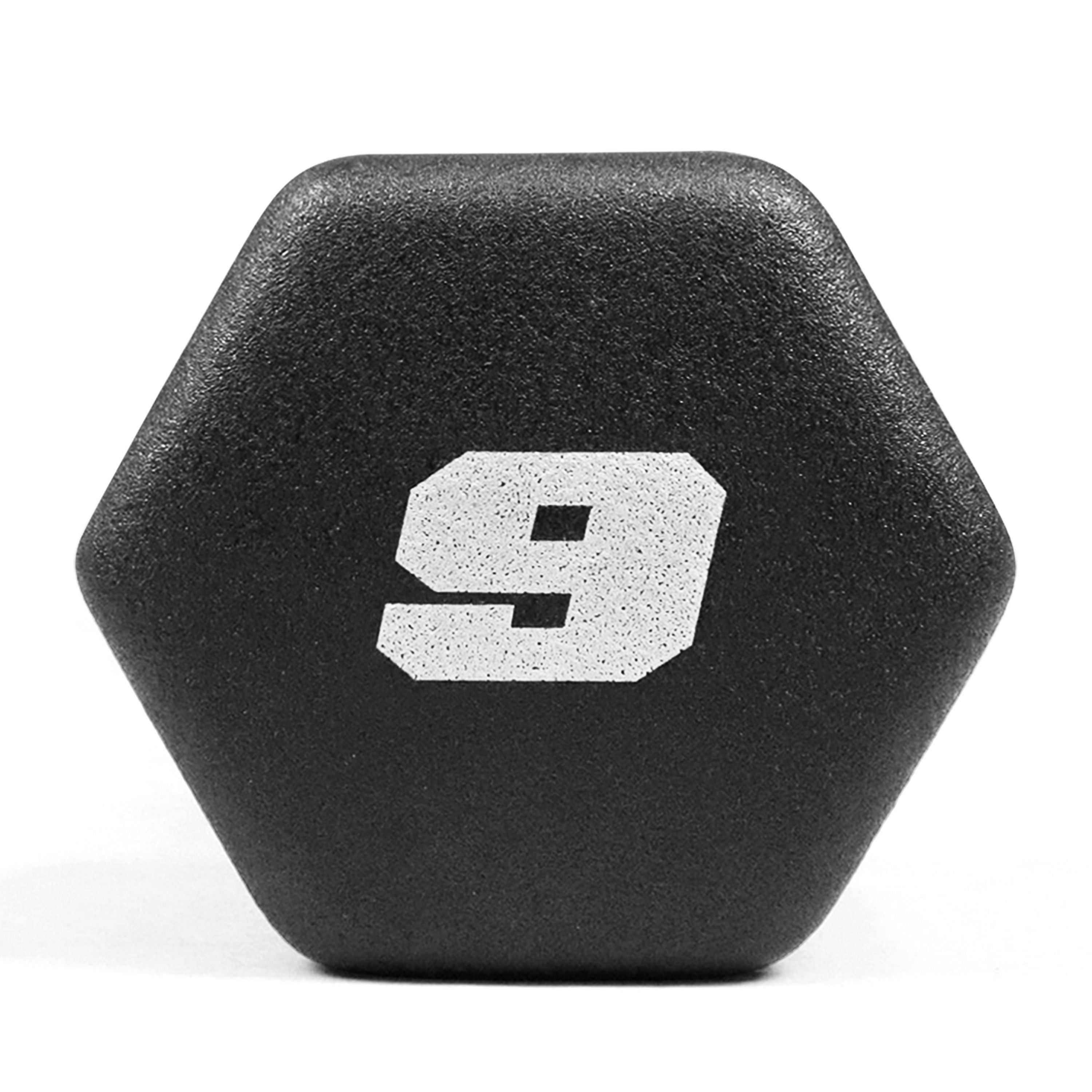 CAPHAUS Black Neoprene Dumbbells, Anti-slip Grip & Anti-roll Hexagon Shape, Muscle Building, Strength Building & Body Toning, Multiple Sizes, Sold in Pairs - Image 27