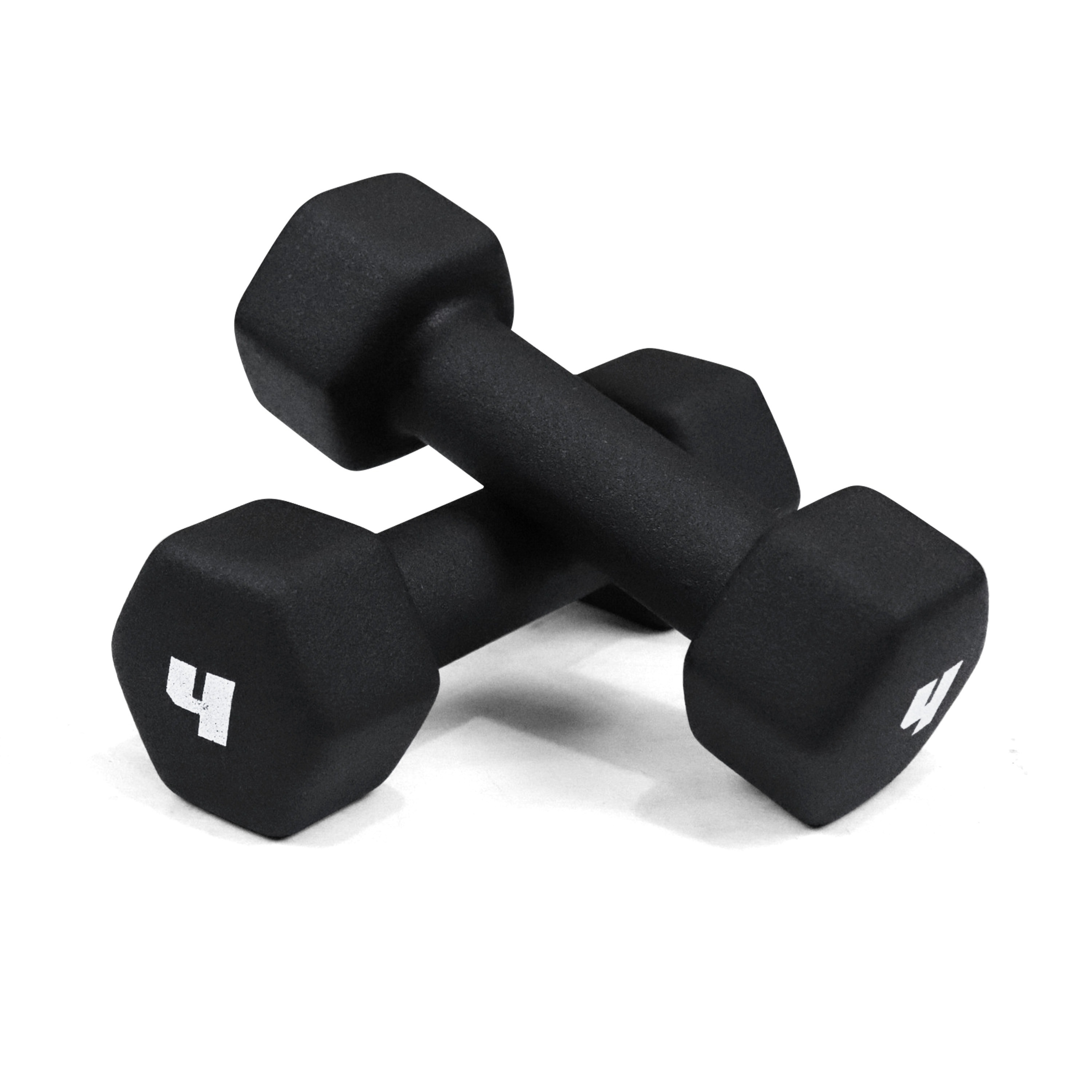 CAPHAUS Black Neoprene Dumbbells, Anti-slip Grip & Anti-roll Hexagon Shape, Muscle Building, Strength Building & Body Toning, Multiple Sizes, Sold in Pairs - Image 6