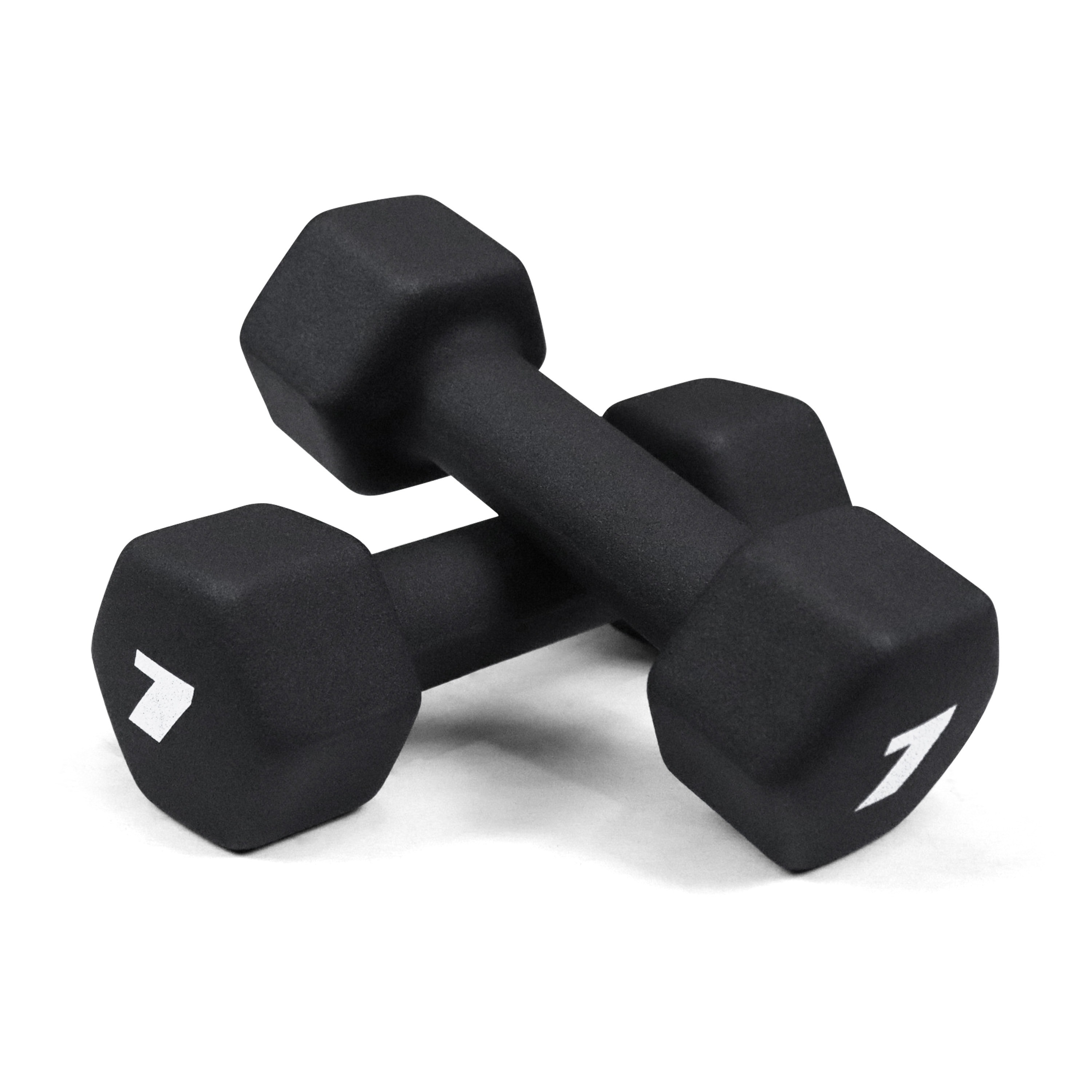 CAPHAUS Black Neoprene Dumbbells, Anti-slip Grip & Anti-roll Hexagon Shape, Muscle Building, Strength Building & Body Toning, Multiple Sizes, Sold in Pairs - Image 12