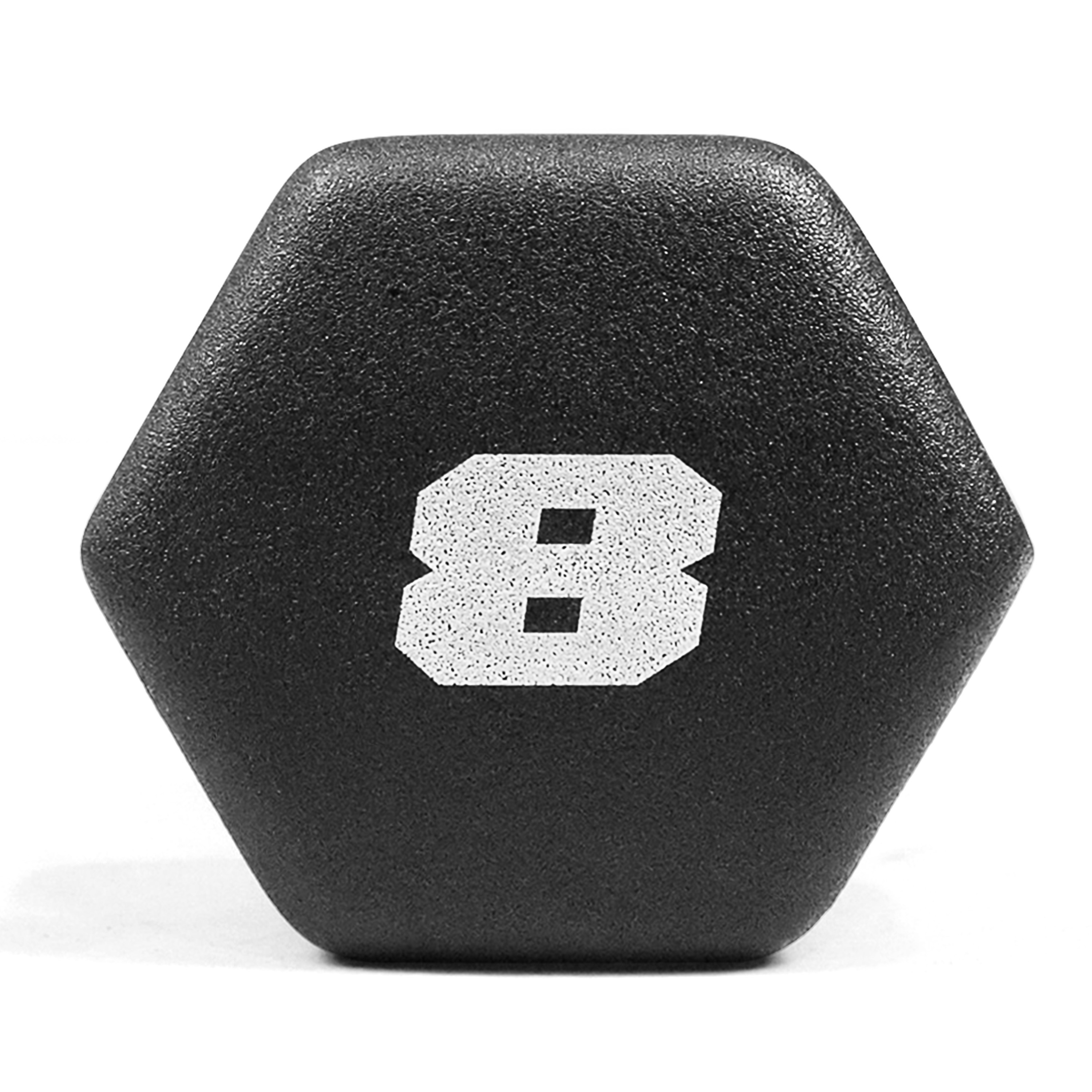 CAPHAUS Black Neoprene Dumbbells, Anti-slip Grip & Anti-roll Hexagon Shape, Muscle Building, Strength Building & Body Toning, Multiple Sizes, Sold in Pairs - Image 25
