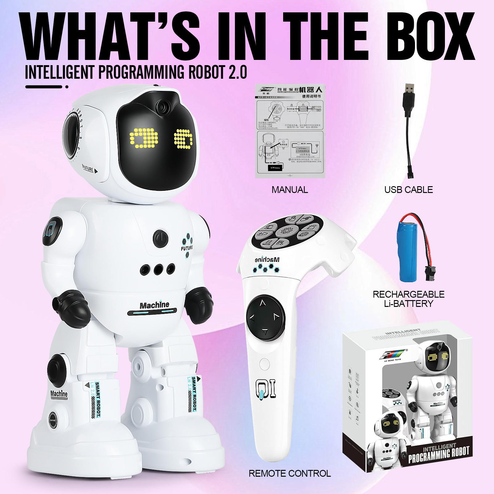 Smart RC Robot Remote Control Robo Toys RC Robots with Gesture Control and Interactive Intelligent Programming Warriors as Christmas Gift for Kids 5-7 - Image 8