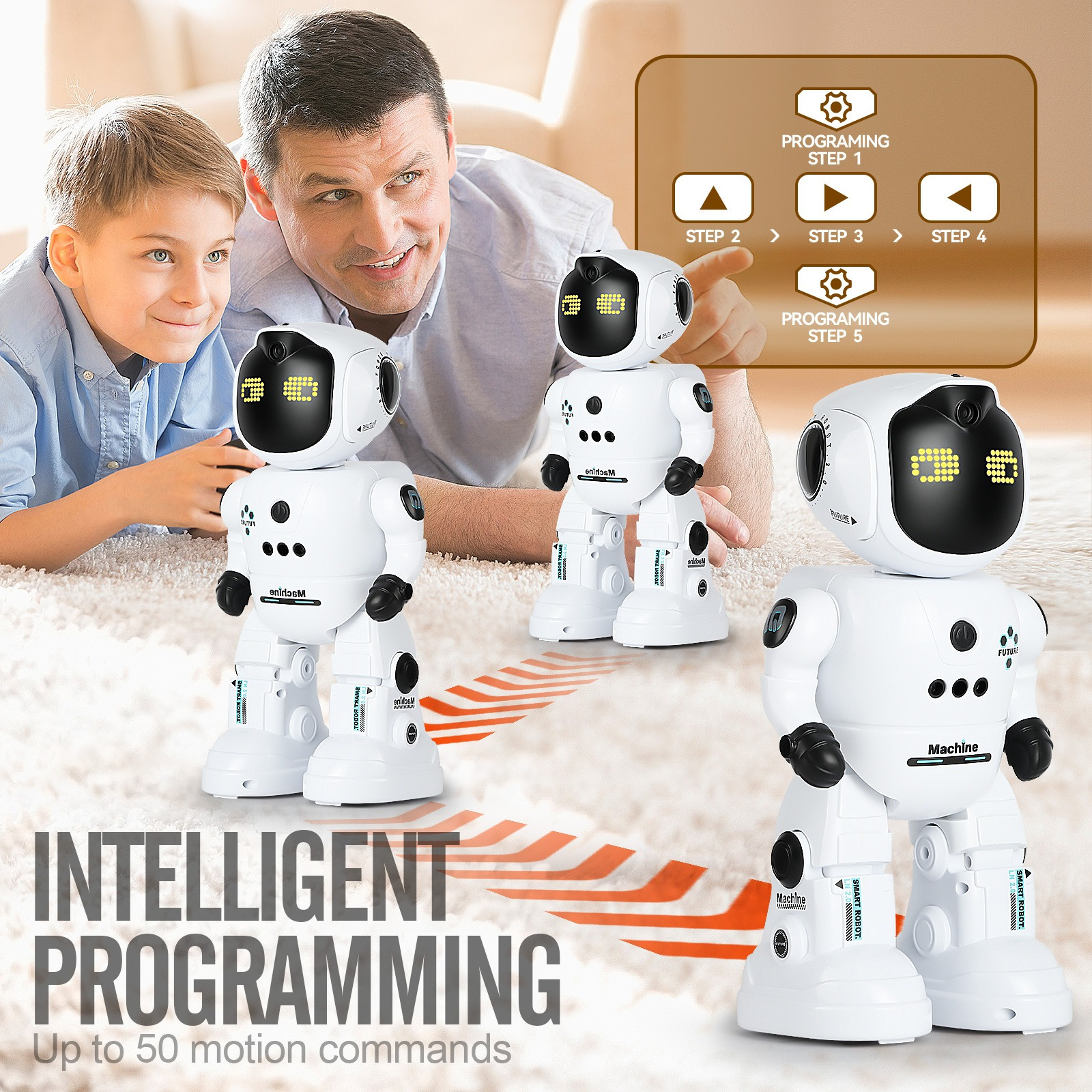 Smart RC Robot Remote Control Robo Toys RC Robots with Gesture Control and Interactive Intelligent Programming Warriors as Christmas Gift for Kids 5-7 - Image 6