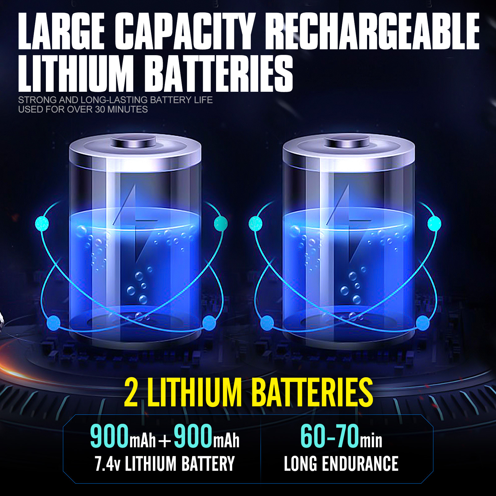 RC Trucks 4x4 Offroad Waterproof 1:16 Amphibious Remote Control Car with 2 Rechargeable Battery 4WD All Terrain Monster Truck RC Car for Boys 4-7 gift present - Image 4