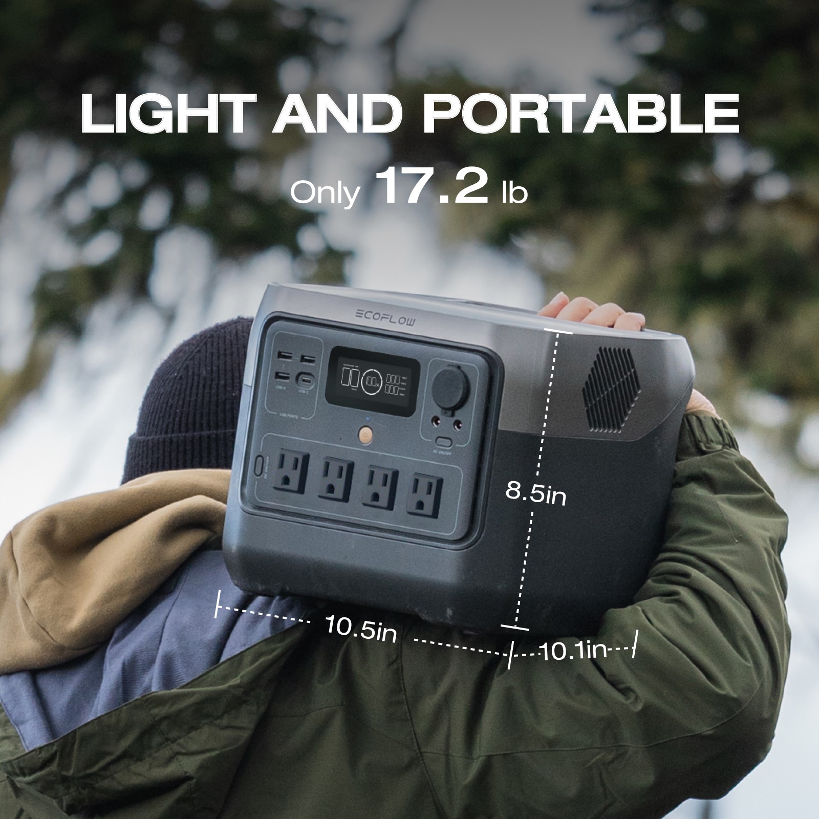 ECOFLOW Portable Power Station RIVER 2 Pro 700, 716Wh LiFePO4 Battery, 70 Min Fast Charging, 4X800W AC Outlets, Solar Power Bank for Outdoor Camping/RVs/Home Use Black (Solar Panel Optional, Father's Day) - Image 6