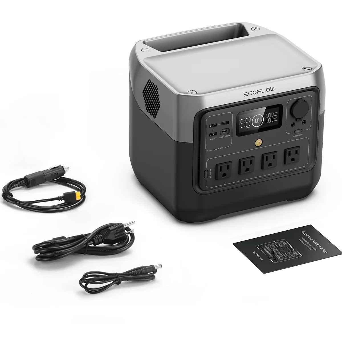 ECOFLOW Portable Power Station RIVER 2 Pro 700, 716Wh LiFePO4 Battery, 70 Min Fast Charging, 4X800W AC Outlets, Solar Power Bank for Outdoor Camping/RVs/Home Use Black (Solar Panel Optional, Father's Day) - Image 9