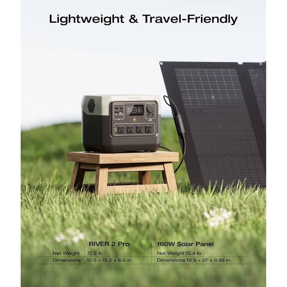 ECOFLOW Portable Power Station RIVER 2 Pro 700, 716Wh LiFePO4 Battery, 70 Min Fast Charging, 4X800W AC Outlets, Solar Power Bank for Outdoor Camping/RVs/Home Use Black (Solar Panel Optional, Father's Day) - Image 13