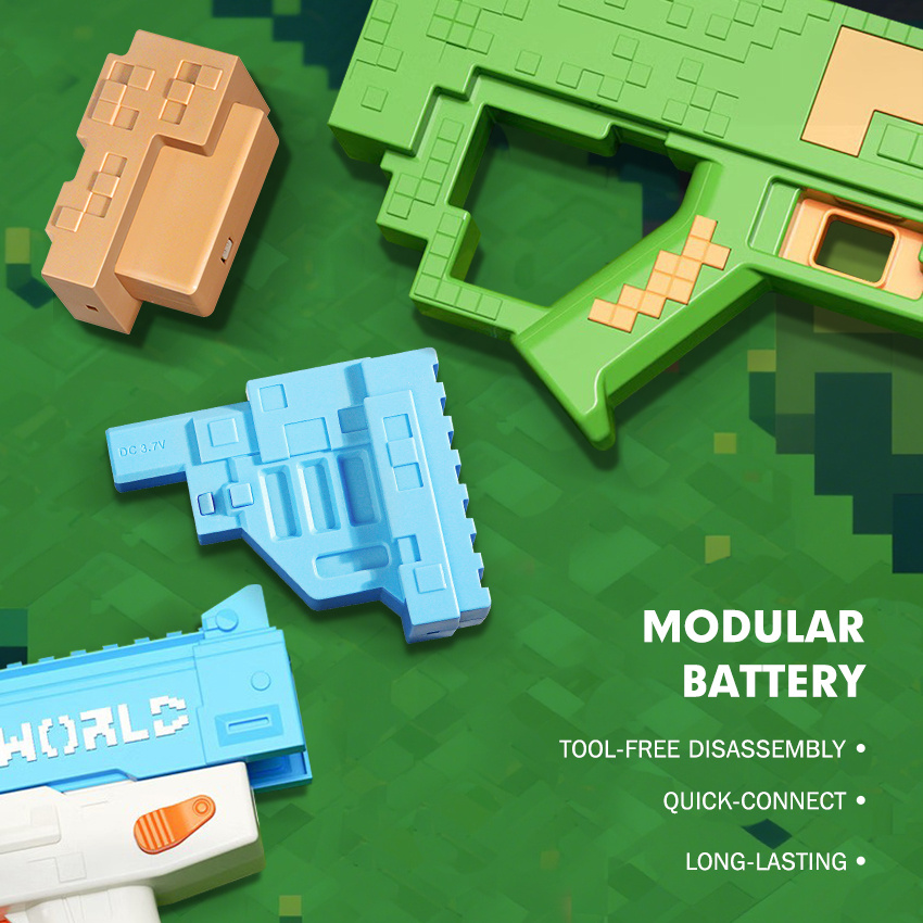 Mosaic Super Large Capacity Automatic Water Absorption Electric Continuous Water Splashing Water Saving Water Gun Beach Children's Toy Water Electric Water Gun-Outdoor Water Toys Splashing Children, Summer Fun Toys for Children and Adults, Summer Outdoor Beach and Pool Party - Image 6