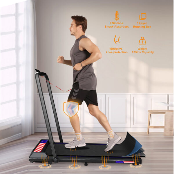 Treadmills, Treadmill Under Desk Walking Pad,2 in 1 Folding Treadmill for Home/Office with Remote Control and APP，Large Screen - Image 19