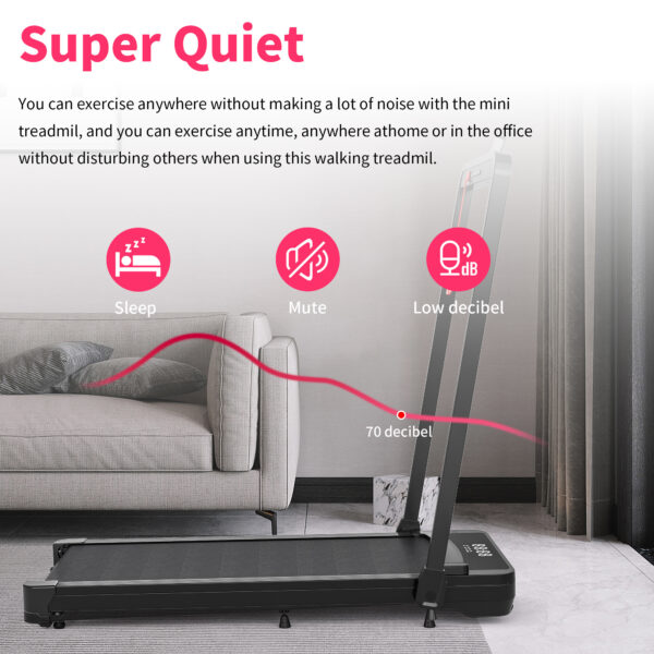 Treadmills, Treadmill Under Desk Walking Pad,2 in 1 Folding Treadmill for Home/Office with Remote Control and APP，Large Screen - Image 14