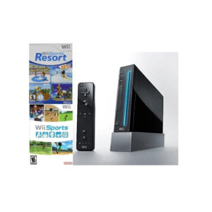 Nintendo Wii Console Black with Wii Sports and Wii Sports Resort [video game]
