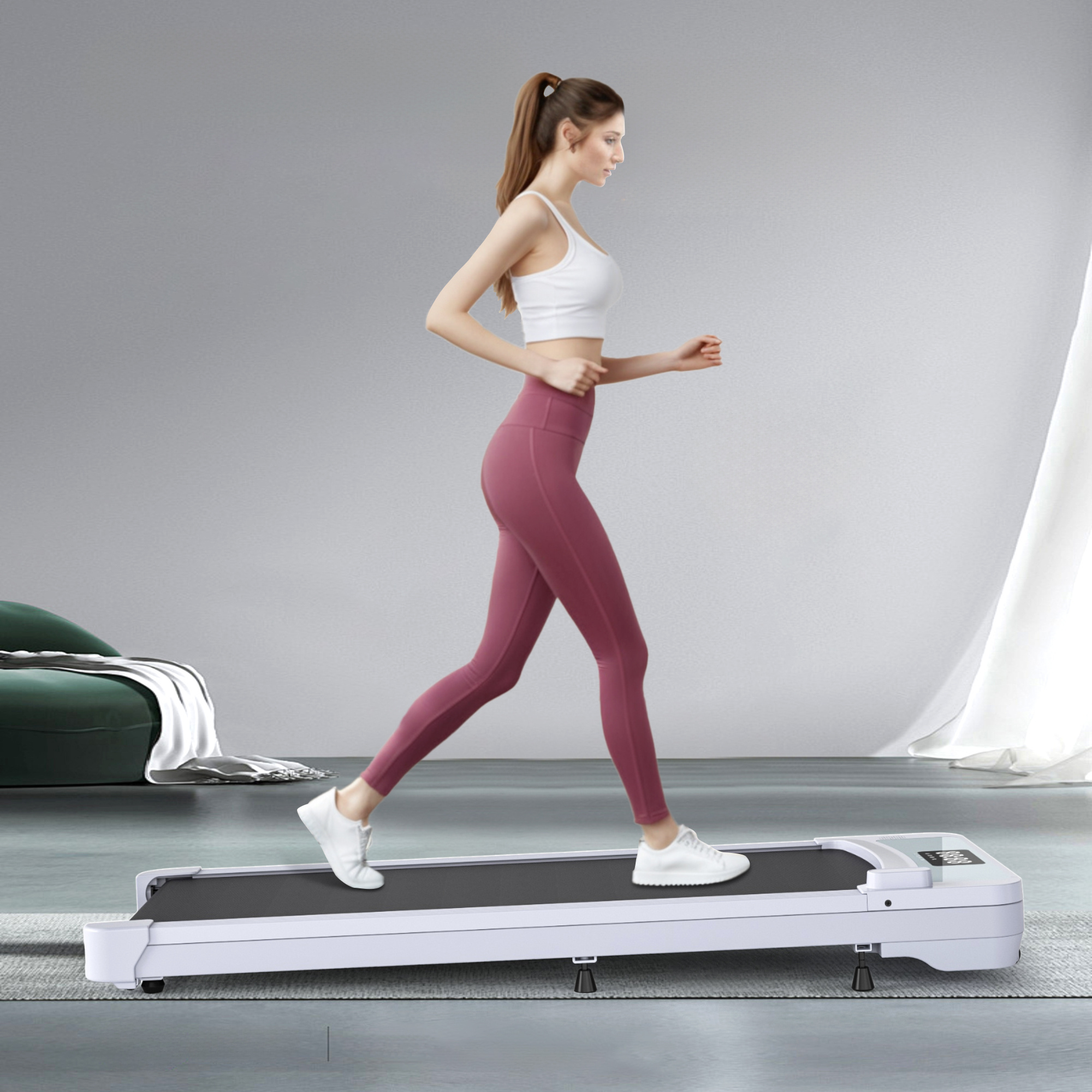 Treadmills, 3 in 1 Portable Treadmill and Walking Pad, with Incline for Home/Office, Remote Control and LED Display - Image 19