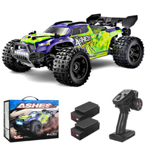 70KM/H 4WD RC Car – 1:16 Alloy Off-Road Truck with LED Lights, Dual Batteries – Fast Racing Toy for Boys, Kids, Adults, Birthday & Christmas Gift