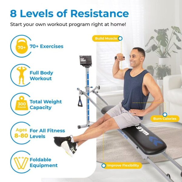 Total Gym APEX G3 Home Gym with Compact Design, Full Body Workout System for Home Fitness and Attachments - Image 4