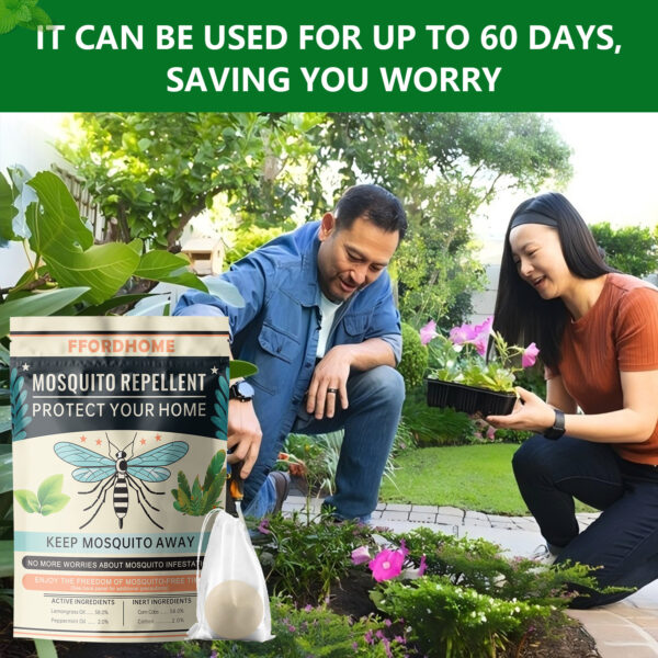 【Natural Mosquito Repellent Paper Balls】Mosquito Repellent for Patio，Long-lasting 60-Day Protection | Multi-Scene Use for Outdoor Camping/Home & Garden | Peppermint & Citronella Essential Oil Formula | Slow-Release Technology - Image 16