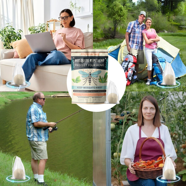 【Natural Mosquito Repellent Paper Balls】Mosquito Repellent for Patio，Long-lasting 60-Day Protection | Multi-Scene Use for Outdoor Camping/Home & Garden | Peppermint & Citronella Essential Oil Formula | Slow-Release Technology - Image 18