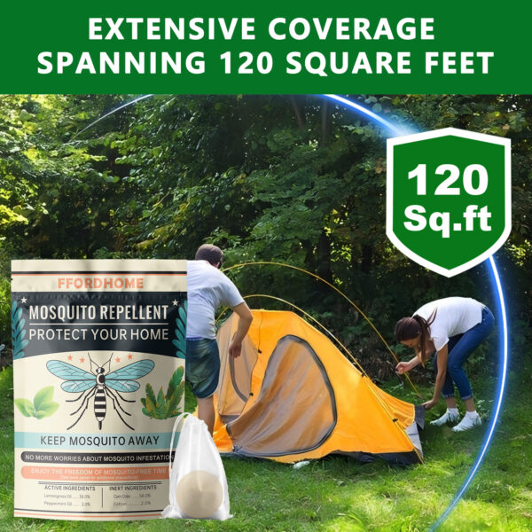【Natural Mosquito Repellent Paper Balls】Mosquito Repellent for Patio，Long-lasting 60-Day Protection | Multi-Scene Use for Outdoor Camping/Home & Garden | Peppermint & Citronella Essential Oil Formula | Slow-Release Technology - Image 17