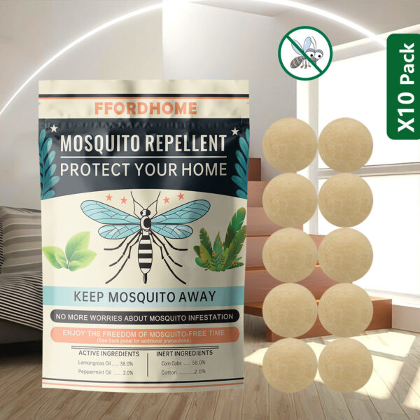 【Natural Mosquito Repellent Paper Balls】Mosquito Repellent for Patio，Long-lasting 60-Day Protection | Multi-Scene Use for Outdoor Camping/Home & Garden | Peppermint & Citronella Essential Oil Formula | Slow-Release Technology - Image 4