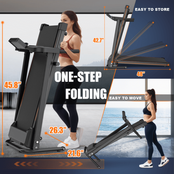Treadmill Q30-4, White - Image 3