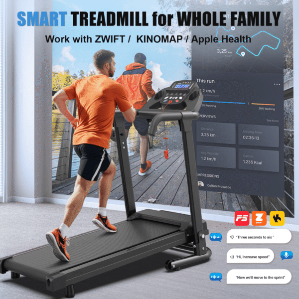 Treadmill Q30-5, With Cup Holders, Load Capacity 300 LBS