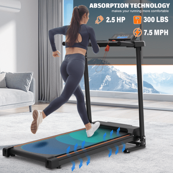 Treadmill Q30-4, White - Image 4