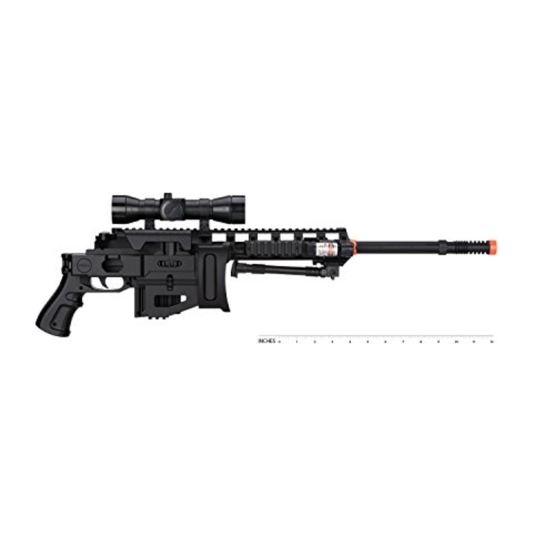 CQB P1402 Spring Airsoft Tactical Sniper Rifle Gun : Folding Stock + Flashlight + Bipod - Image 5