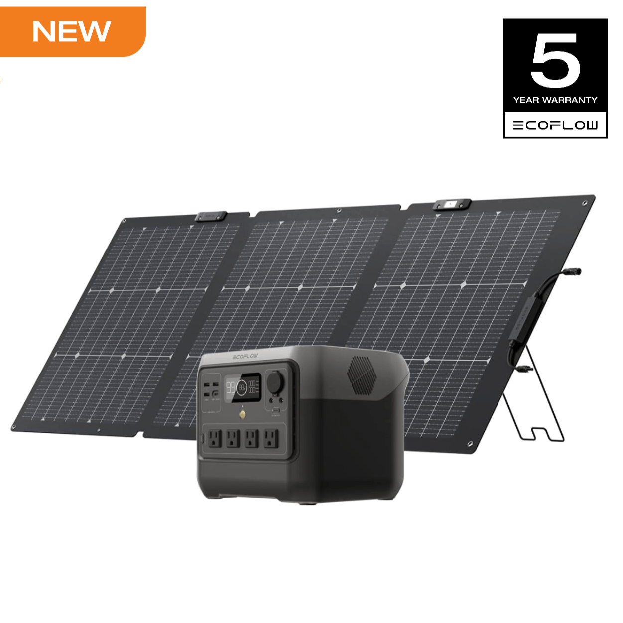 ECOFLOW Portable Power Station RIVER 2 Pro 700, 716Wh LiFePO4 Battery, 70 Min Fast Charging, 4X800W AC Outlets, Solar Power Bank for Outdoor Camping/RVs/Home Use Black (Solar Panel Optional, Father's Day) - Image 4