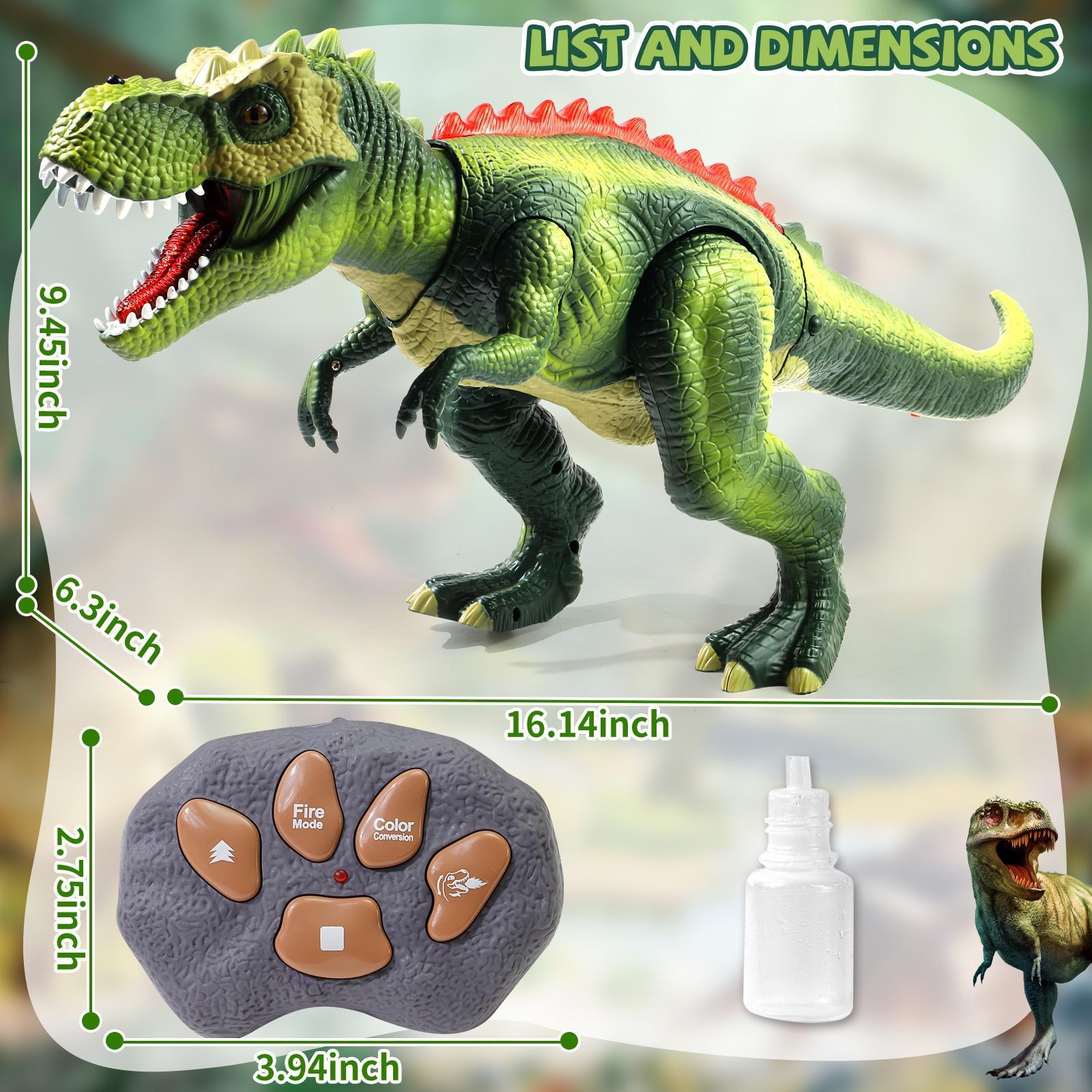 Remote Control T-Rex Dinosaur – 7 Color Lights, Water Spraying & Swift Movement, Perfect Toy for Boys - Image 3