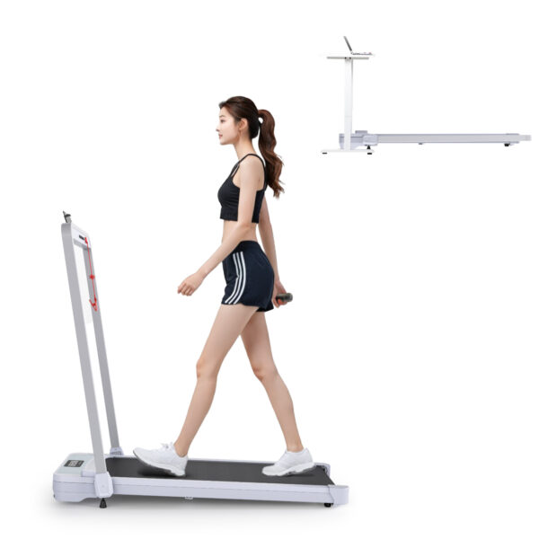 Treadmills, Treadmill Under Desk Walking Pad,2 in 1 Folding Treadmill for Home/Office with Remote Control and APP，Large Screen