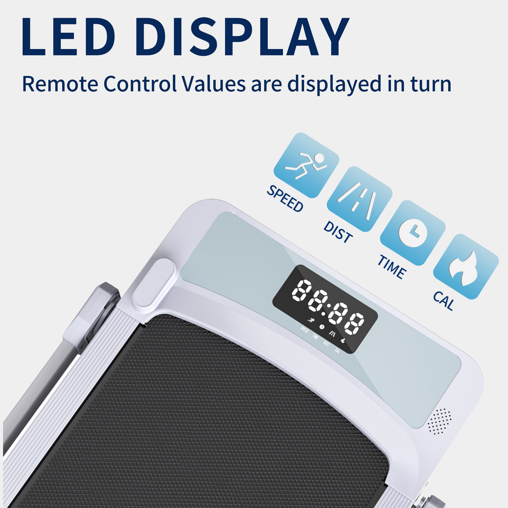 Treadmills, 3 in 1 Portable Treadmill and Walking Pad, with Incline for Home/Office, Remote Control and LED Display - Image 36