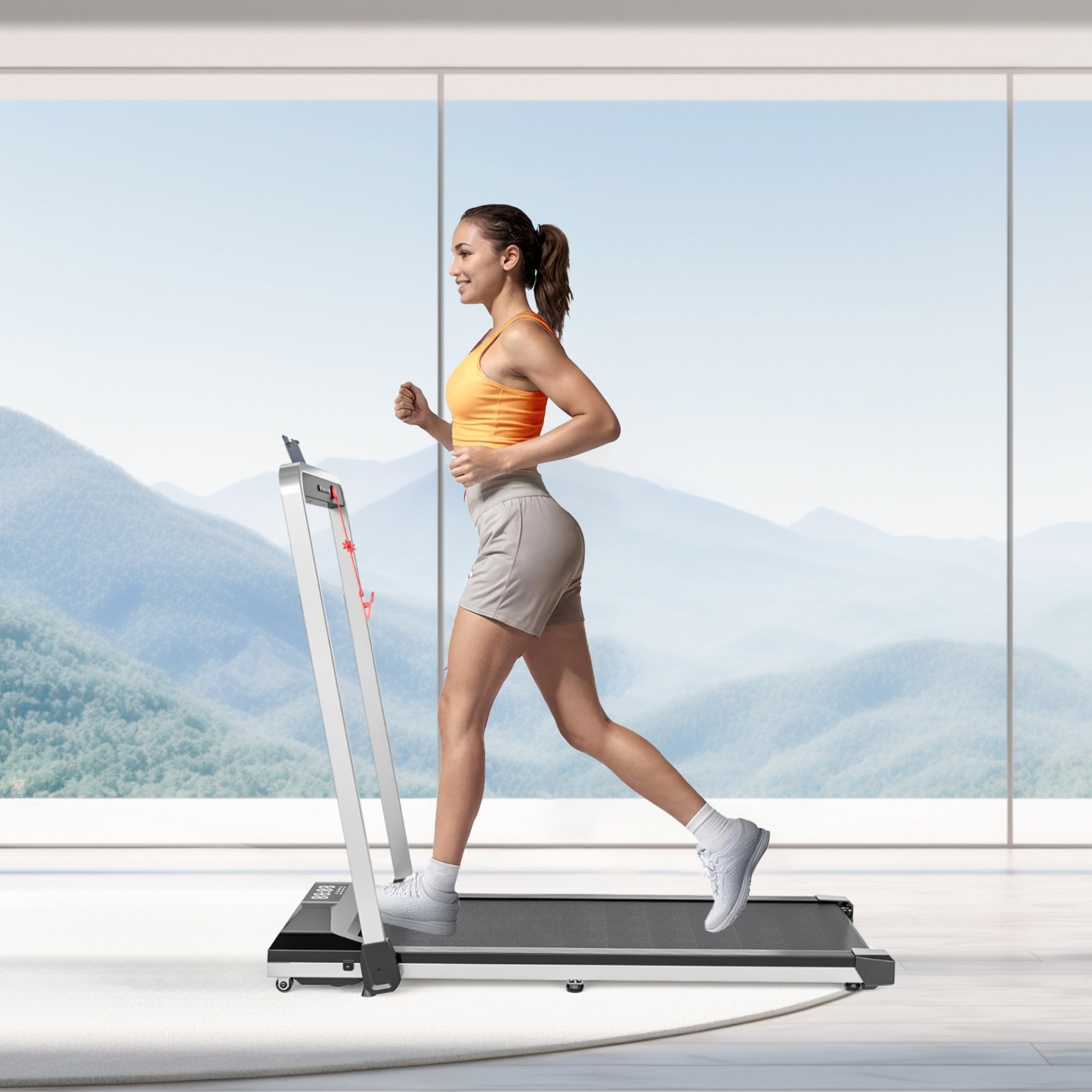 Treadmills, 3 in 1 Portable Treadmill and Walking Pad, with Incline for Home/Office, Remote Control and LED Display - Image 8