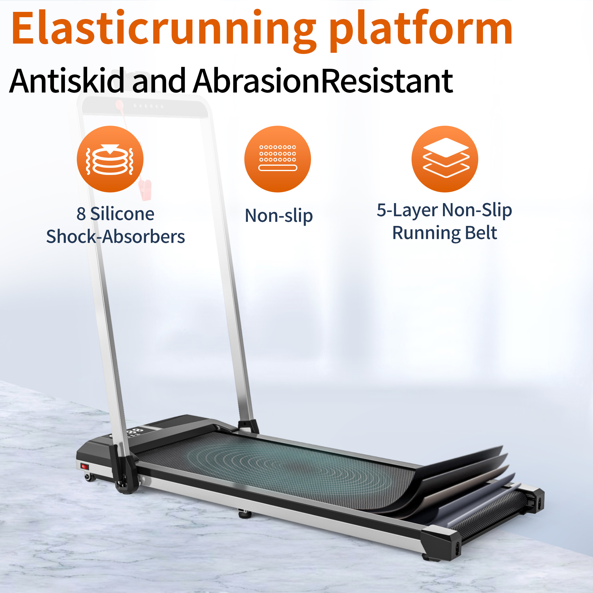 Treadmills, 3 in 1 Portable Treadmill and Walking Pad, with Incline for Home/Office, Remote Control and LED Display - Image 30