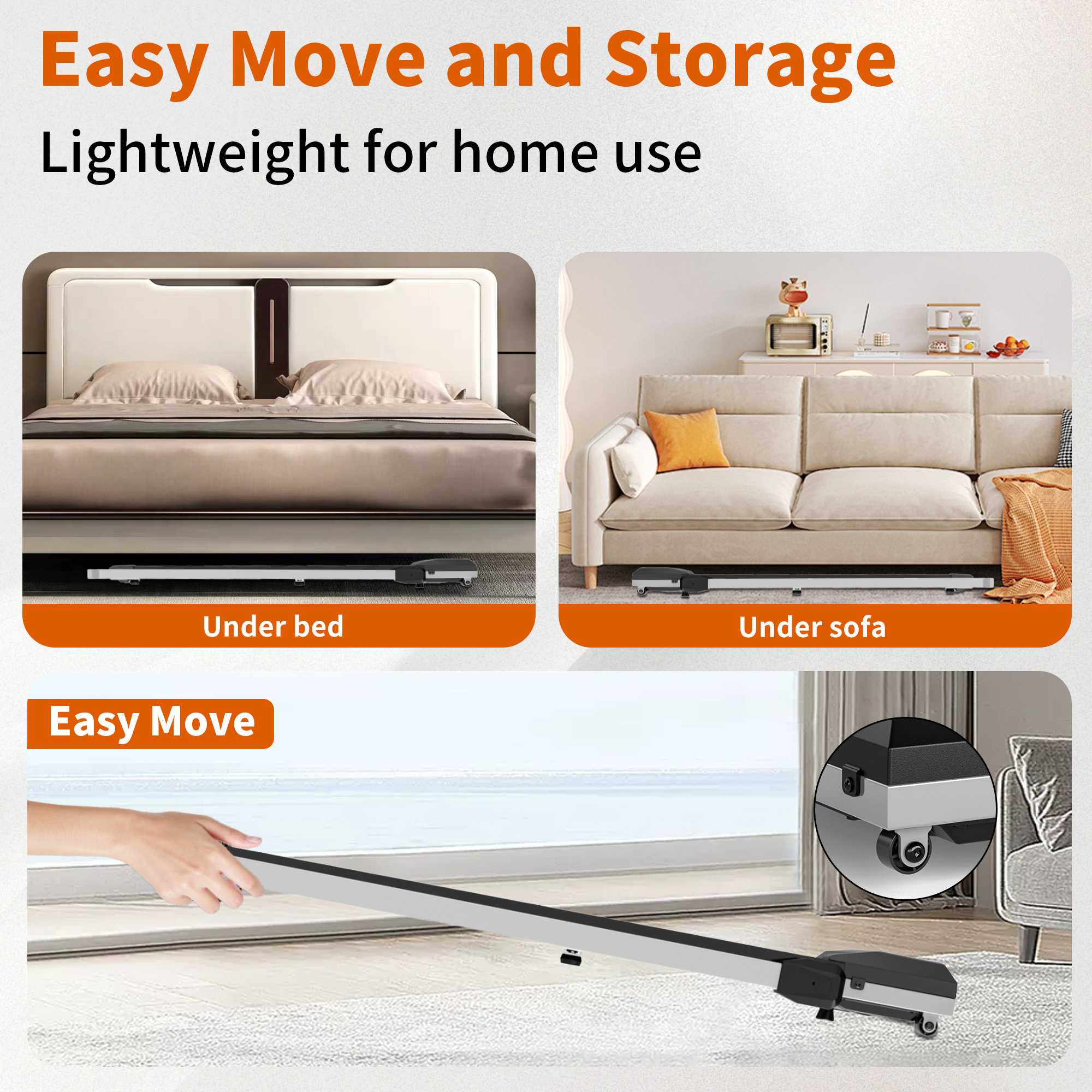 Treadmills, 3 in 1 Portable Treadmill and Walking Pad, with Incline for Home/Office, Remote Control and LED Display - Image 33