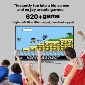 Double retro game console, plug and play, compatible with more than 620, supports USB charging, easy installation, handheld AV output, suitable for gifts for couples, friends, and family