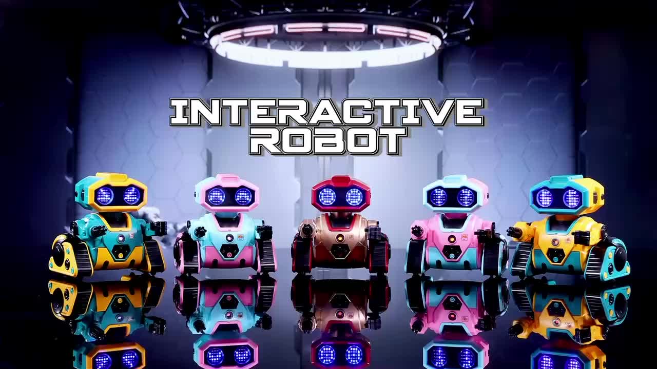 AI RC Robot for Kids with Gesture Induction Interactive Facial Expression Intelligent Remote Control Smart Robo with Magic Voice Record LED eyes Programming Touch Induction Robot Gift for Kids - Image 8