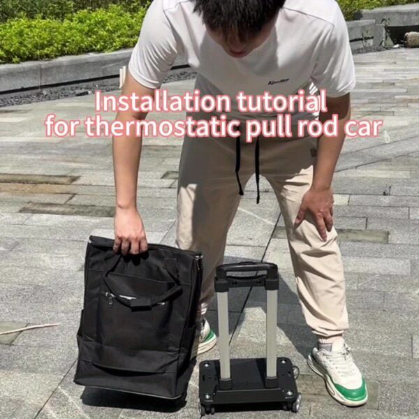 [Insulated Cooler Bag] 1pc Insulated Cooler Bag, Thermal Trolley Bag | Oxford Fabric, Car Outdoor Insulation, Ice Pack, Wheels, Foldable, Camping Refrigerator, Suitable for Outdoor Travel, Fishing, Beach, Outdoor Tool Storage, Thanksgiving, Christmas, Halloween, Mother's Day - Image 13
