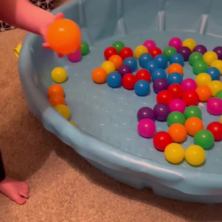 100pcs Colorful Youngsters Play Balls - 2.2 Inch Soft PE Plastic, Crush-Proof & BPA-Free, Vibrant Mixed Colors for Outdoor Fun, Safe for Youngsters & Youngsters - Image 6