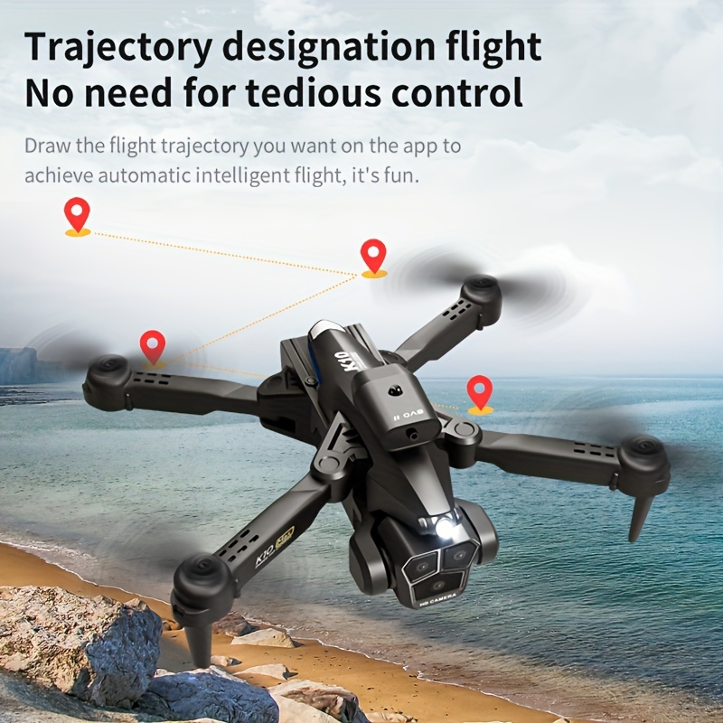2 Batteries K10 MAX: 3 Camera Remote Control Drone with SD Three ESC Camera Optical Flow Positioning 360° Obstacle Avoidance 2.4GHz Wifi FPV APP Control, Halloween Christmas Gift - Image 6