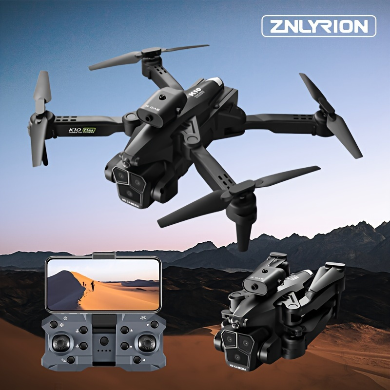 2 Batteries K10 MAX: 3 Camera Remote Control Drone with SD Three ESC Camera Optical Flow Positioning 360° Obstacle Avoidance 2.4GHz Wifi FPV APP Control, Halloween Christmas Gift - Image 5