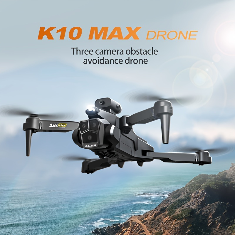 2 Batteries K10 MAX: 3 Camera Remote Control Drone with SD Three ESC Camera Optical Flow Positioning 360° Obstacle Avoidance 2.4GHz Wifi FPV APP Control, Halloween Christmas Gift - Image 8