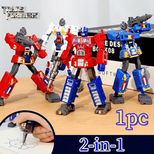 1pc TRANSFORMERS Transformers Series 2-in-1 Transformable Pen, redefining play and learning with a robot pen made of durable plastic and resin. Battery-free red-blue Optimus Prime design, perfect as a birthday gift or reward item, also suitable for Christmas, Halloween, and Thanksgiving presents