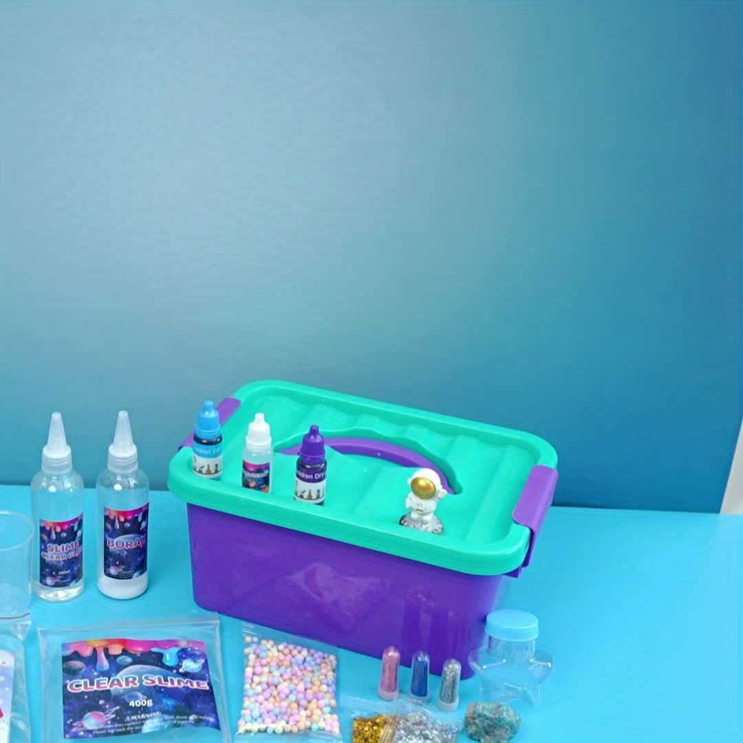 Memorial Day Gifts Galaxy Slime Kit, DIY Non-Sticky & Glow-in-the-Dark Slime Making Set, Perfect for Youngsters' Party Favors & Relax, Ideal Birthday Gift, Perfect for Room Decor - Image 7