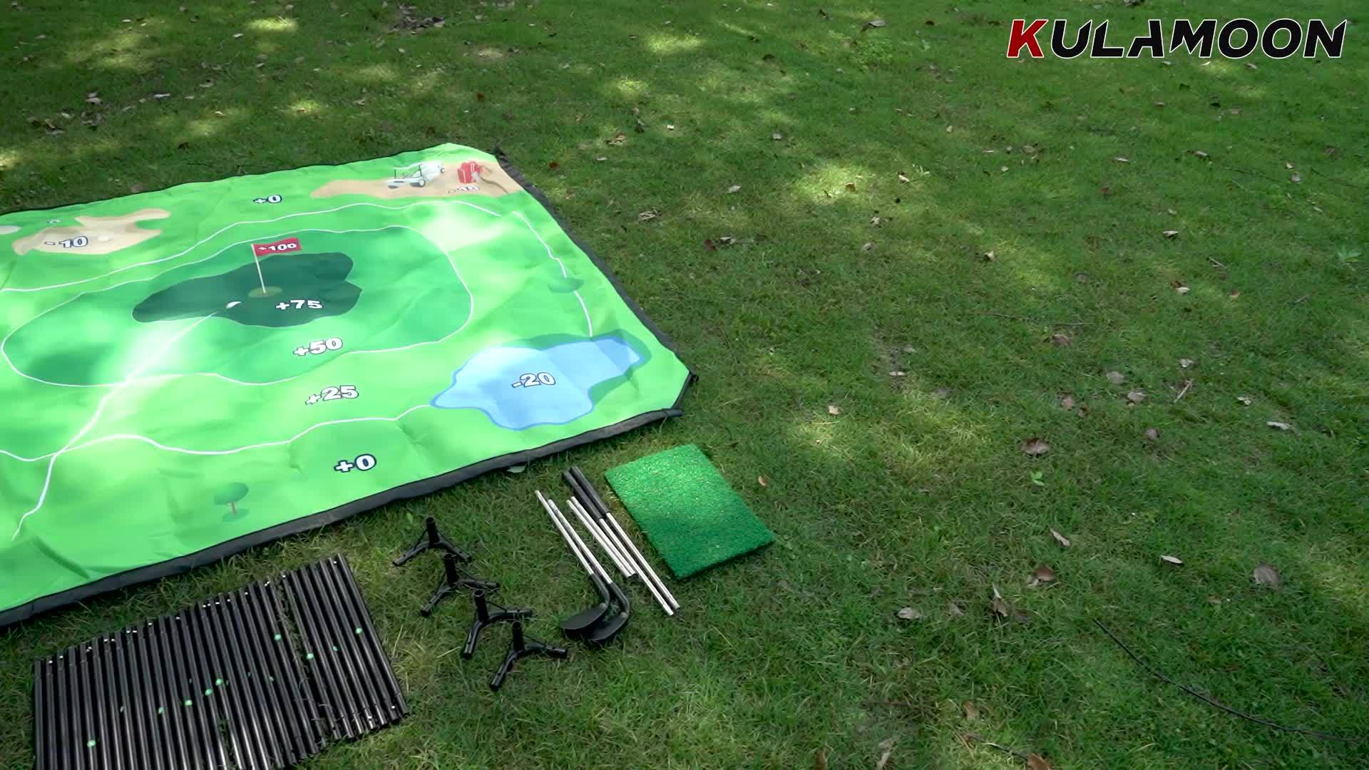 70"x70" Portable Golf Chipping Game Set for Indoor, Outdoor Backyard & Lawn Games, Easy Setup Family Golf Gifts - Image 7