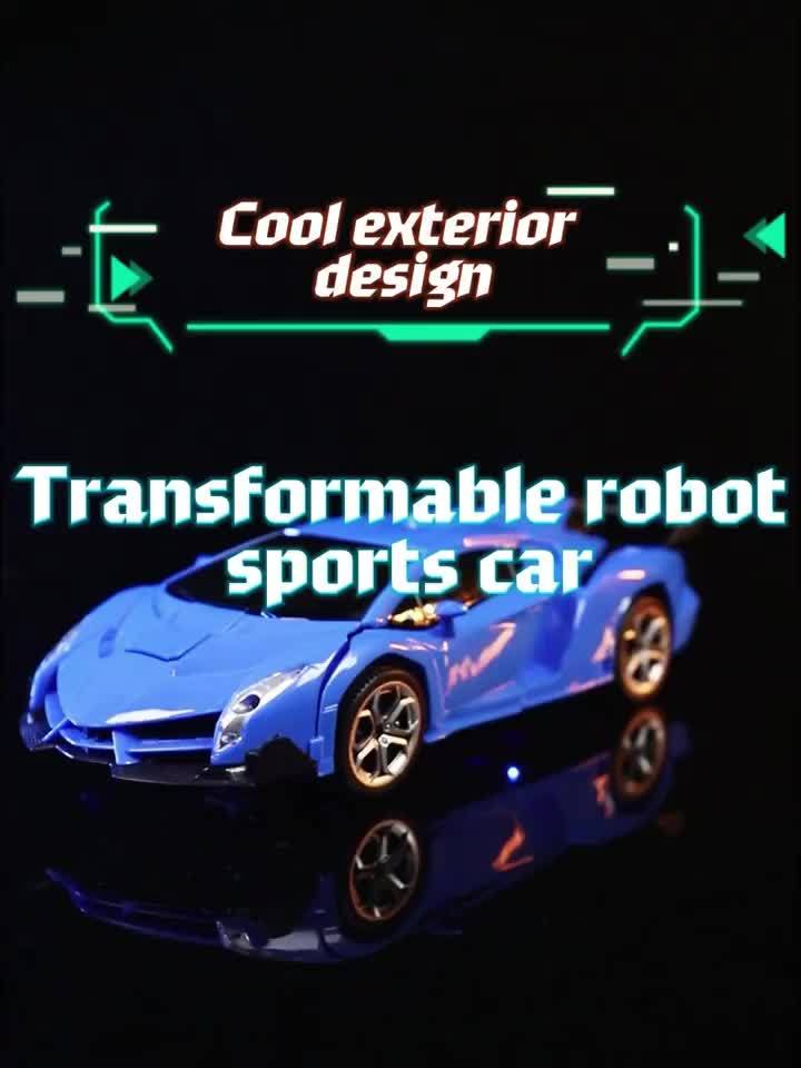 Red Transforming Robot Car With LED Headlights, 2.4Ghz Remote Control, 360° Rotating Drift, One-Button Deformation, Cool Flashing Lights, Durable ABS Plastic, Perfect Gift For Boys And Girls - Image 15